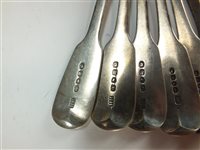 Lot 28 - A collection of silver flatware
