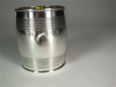 Lot 56 - A George III silver beaker