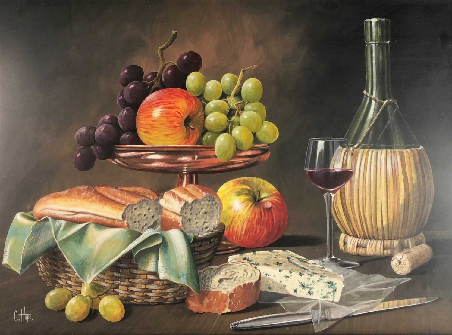 Lot 100 - C Hope (20th century), still life