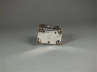Lot 16 - A cased miniature carriage timepiece