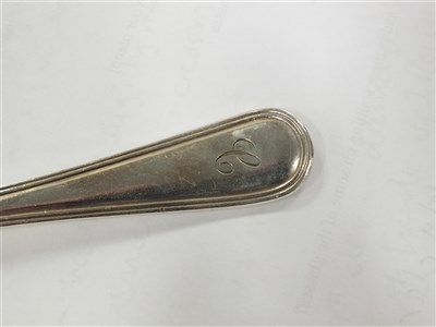 Lot 100 - A canteen of silver plated cutlery