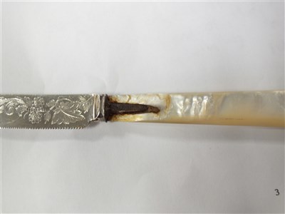 Lot 100 - A canteen of silver plated cutlery