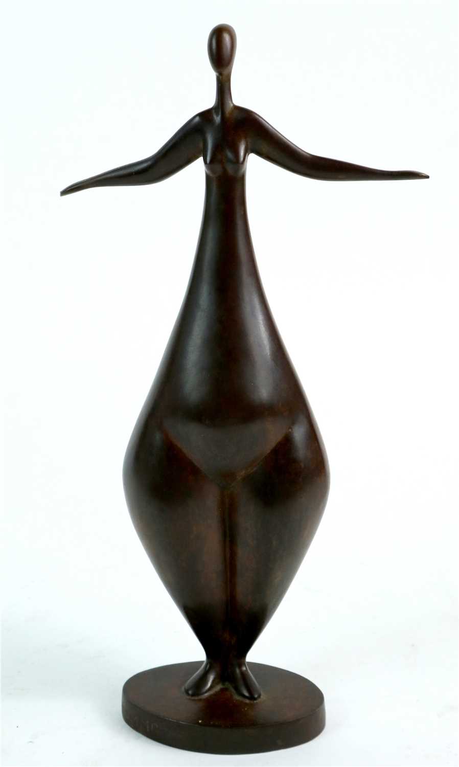 Lot 190 - Marie Madeleine Gautier,  a limited study in bronze of the female figure