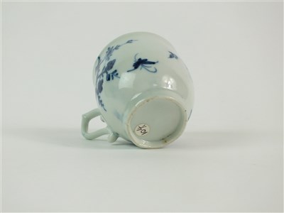Lot 45 - A Worcester Prunus Root coffee cup and saucer