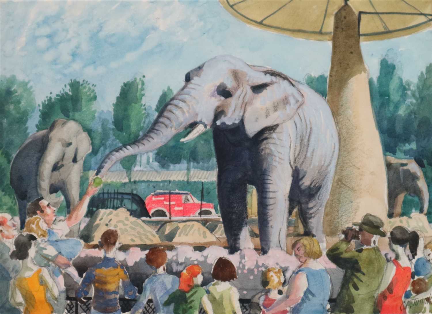 Lot 12 - Charles Frederick Tunnicliffe (1901 - 1979), Elephant