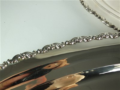 Lot 214 - Three Egyptian silver platters