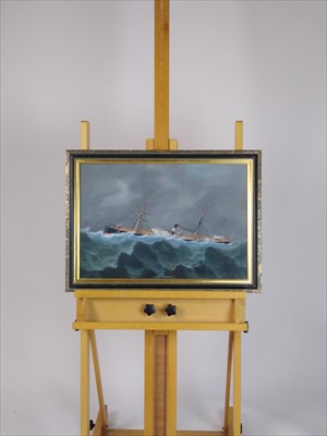 Lot 329 - Lucas Papaluca (Italian 1890-1934), Three Ship paintings, gouache