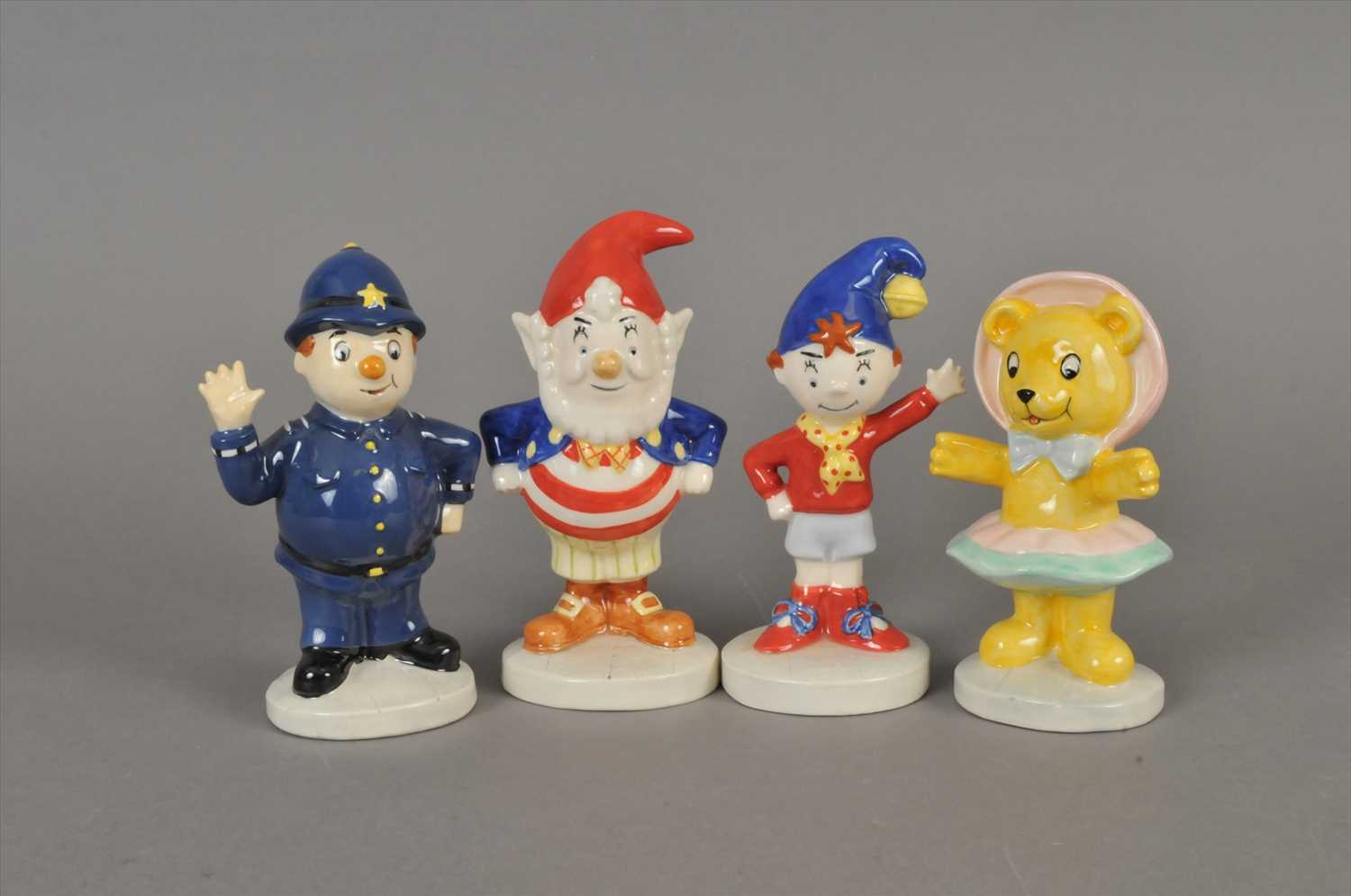 Lot De 4 Figurines Oui Oui (Noddy) - Bon état Général, Occasion