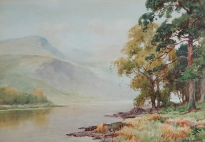Lot 38 - Sidney Valentine Gardner, Staithes Group (1869-1957), Lakeside Landscape