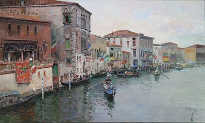 Lot 114 - Jose Luis Checa Galindo (Spanish b.1950) Venecia