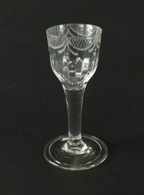 Lot 158 - An 18th century wine glass
