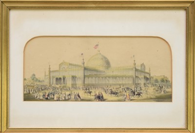 Lot 141 - A Baxter print of Crystal Palace, with three related interior scenes (4)