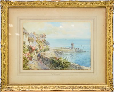 Lot 90 - Walter Henry Sweet (British, 1889 - 1943), 'The Harbour, Lynmouth'