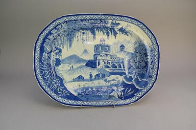 Lot 201 - English pearlware meat dish