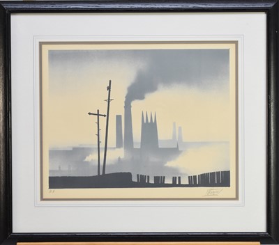 Lot 10 - Trevor Grimshaw (British 1947-2001) Open Space and Northern Townscape