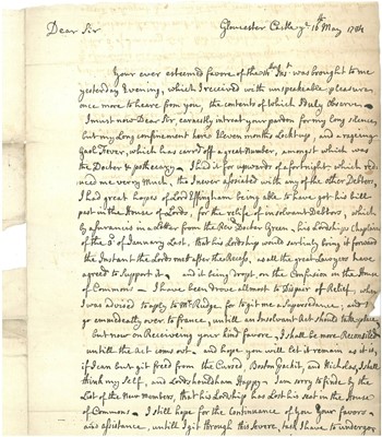 Lot 24 - A group of eighteenth-century documents pertaining to Captain Hugh Bromedge (1714-1792)