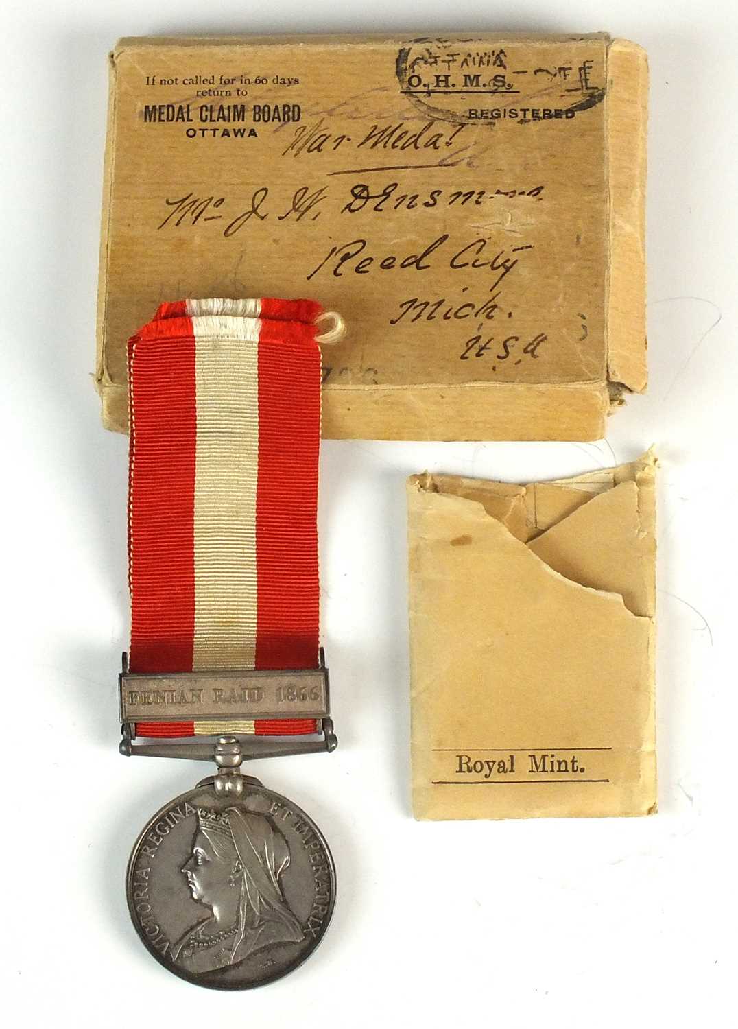 Lot 68 - Canada General Service 1866-70, 1 Clasp, Fenian Raid