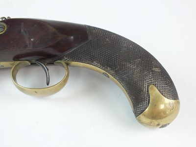 Lot 40 - A cased pair of English duelling pistols by Joseph Gulley, London