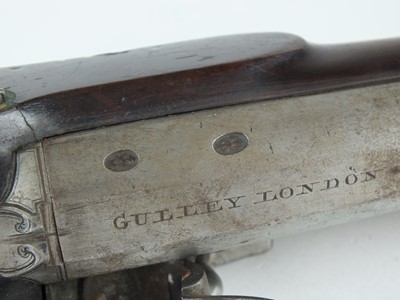 Lot 40 - A cased pair of English duelling pistols by Joseph Gulley, London