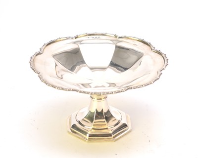 Lot 79 - A silver pedestal bowl