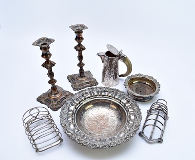 Lot 23 - A collection of silver plated wares