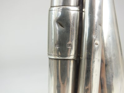 Lot 84 - Hawkes & Son silver bugle presented to the Officers of the 1st KSLI, 1927