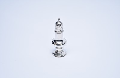 Lot 34 - A George III silver sugar caster