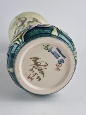Lot Moorcroft 'Monkshood' vase designed by Philip Gibson