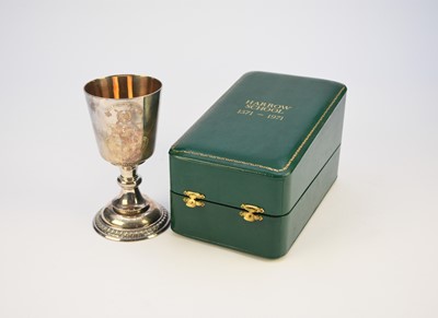 Lot 39 - An Elizabeth II silver 'Harrow School' goblet