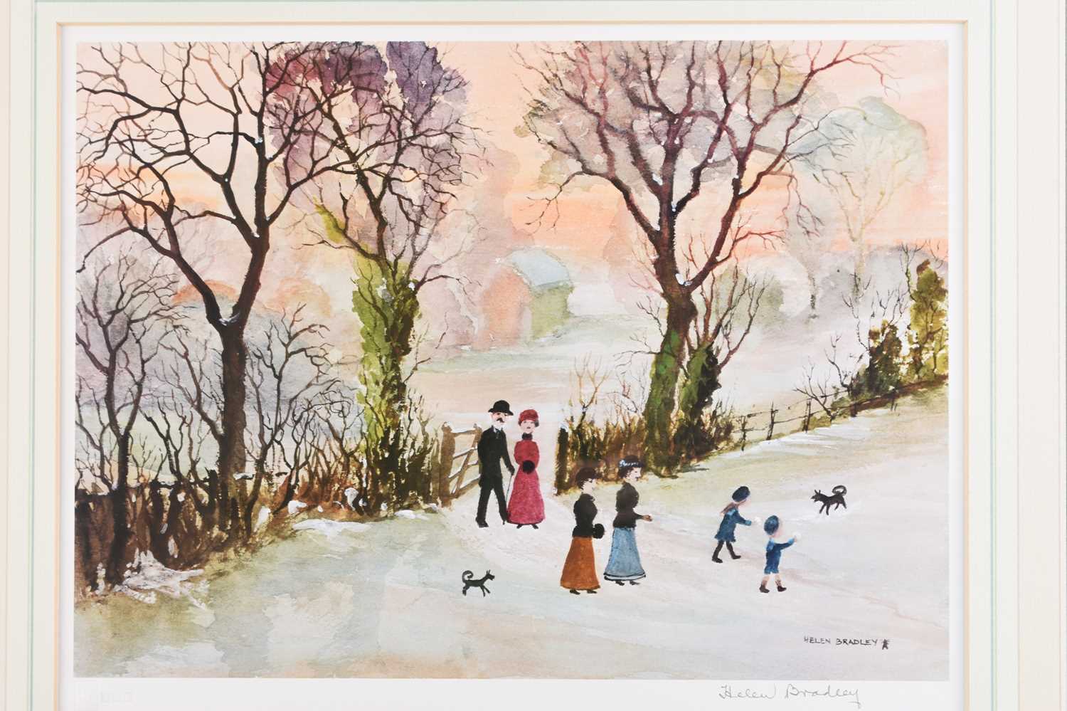 Lot 682 - Helen Bradley (1900-1979) Large Collection of Winter Themed Prints