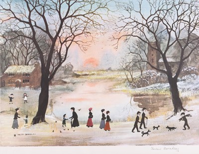 Lot 682 - Helen Bradley (1900-1979) Large Collection of Winter Themed Prints