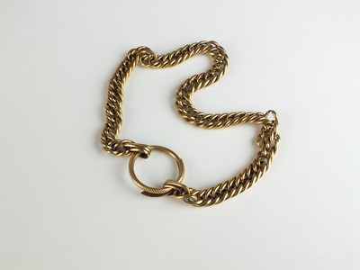 Lot 303 - A yellow metal bracelet