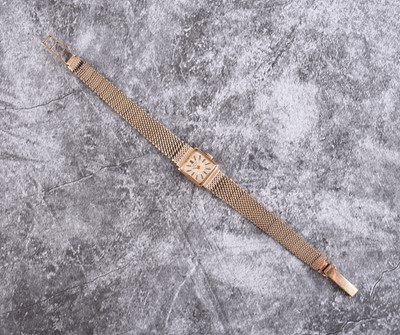 Lot 372 - Rotary: A lady's 9ct gold bracelet watch