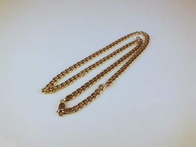 Lot 283 - A 9ct gold curb link chain