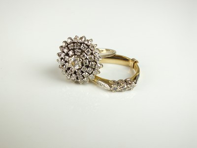 Lot 221 - Two 18ct gold diamond set rings