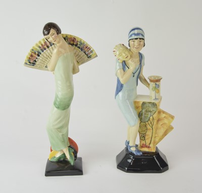 Lot 190 - Two limited edition Kevin Francis figures including Clarice Cliff