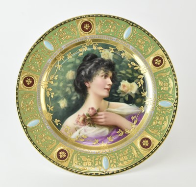 Lot 237 - A Vienna porcelain cabinet plate, late 19th century