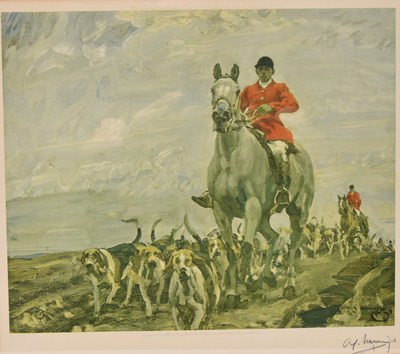 Lot 158 - Sir Alfred James Munnings (British, 1878-1959) Going to the Meet and other prints (6)