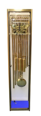 Lot A rare Kieninger glazed musical chiming longcase clock