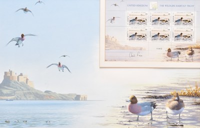 Lot 11 - Chris Rose (British, b.1959) Wigeon at Dawn - Lindisfarne, Two Scenes and a Concept Work (2)