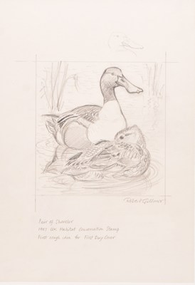 Lot 27 - Robert Gillmor (1936-2022) Shoveler, Somerset Levels, Four Concept Works (4)