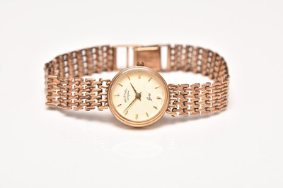 Lot 361 - Rotary: A lady's 9ct gold bracelet watch