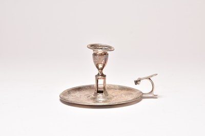 Lot 46 - A George III silver chamberstick