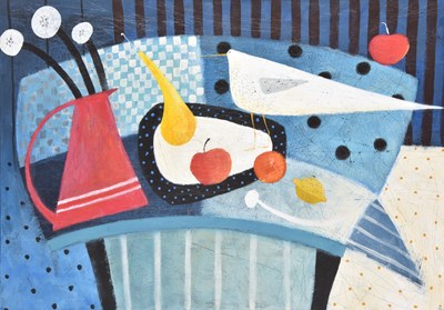 Lot 47 - Jane Arkwright (British, 20th century) Two Red Apples and another work (2)