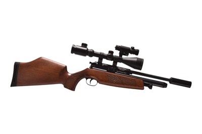 Lot 226 - BSA Ultra Multishot .22 PCP Carbine Air Rifle with sight and scope