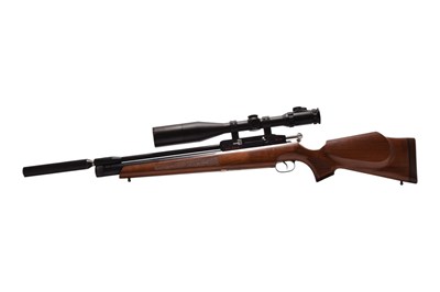 Lot 217 - Logun MK2 .22 air rifle with scope and moderator