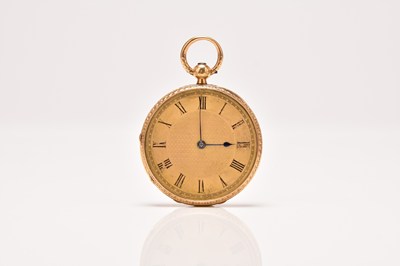 Lot 327 - A lady's 18ct gold open face pocket watch