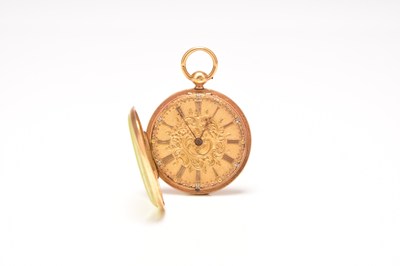 Lot 328 - A lady's 18ct gold open face pocket watch