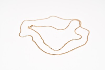 Lot 255 - A 9ct gold chain necklace