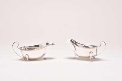 Lot 23 - Two silver sauce boats